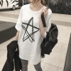 T - female short - sleeved short - sleeved long paragraph loose large code 3929