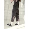 (Real shot) new loose BF wind cowboy straps pants female students leisure wide leg Siamese pants 0212 #
