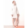 767 South Korea  autumn and winter high collar thick knit  sweater dress