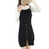 8615 new Korean fashion knitting letter worn knitting vest dress