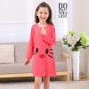 children's wear children's pajamas girls long-sleeved home sleep skirt parent-child suit