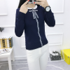 815 bow tie slim long-sleeve sweater 