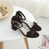 Korean rough open toe buckle sandals