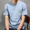 1010 Hongkong style personality loose men t-shirt