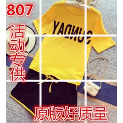 Sports shorts female casual suit 2017 summer new fashion two-piece + loose letter printing t-shirt shirt