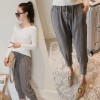 8865 loose solid color Harlan pants