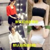 9105 White chiffon shirt loose V-neck bat sleeves new shirt