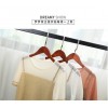 Summer new round neck collar head bright silk ice silk sweater women short sleeve false two pieces of T shirt was thin shirt shirt