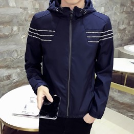 2017 autumn and winter new men's baseball collar trend Korean casual men's jacket 703