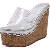 Korean fashion wedge heel slipper