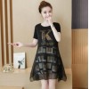 5085 # round neck  pregnant women dress