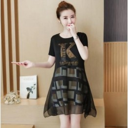 5085 # round neck pregnant women dress