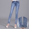 977  embroidery hot diamond hole jeans