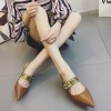 Baotou sandals female summer 2017 new tip in the college with wild Korean black sexy fine with shallow mouth shoes