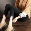 822 real shot high waist jeans women autumn and winter were thin nine pants burr irregular cut pencil pants feet pants