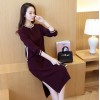 Real shot new sweater two - piece suit dress women fashion autumn and winter long - sleeved sweater tide 725