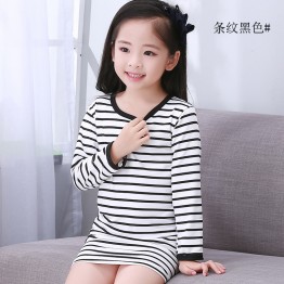 children's wear children's pajamas girls long-sleeved home sleep skirt parent-child suit