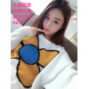 0639 young look loose flower sweater