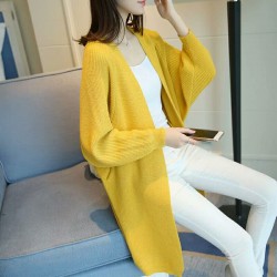 120 autumn new pocket cardigan loose bat sleeves sweater