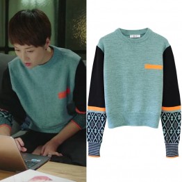 3318 Korea loose contract color sweater