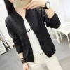 6605 Korean fashion students short jacket long-sleeved small baseball coat