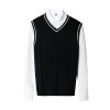 603 men's pure cotton leisure knitted vest 