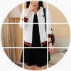 1865 women spring and autumn small baseball short jacket