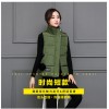 1620 stand collar down short vest jacket