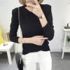 8071 # real shot autumn and winter new women Korean sweater women wave bottoming shirt head Slim thin sweater