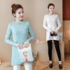 912 large size loose long pregnant knitted sweater