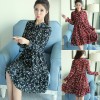 8835 spring chiffon small floral dress