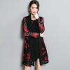 259 large size women's dress with cardigan