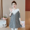 8072 autumn fashion models long-sleeved loose long mertanity dress