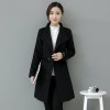 8201 slim waist lapel woolen coat