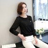 8028 elastic lace chiffon bottoming shirt