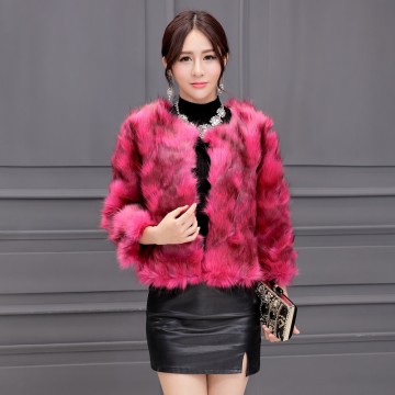 8238 autumn and winter lady fox fur short coat