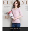 The summer of the new Korean women's sweater Slim thin short section of the semi-sleeved fashion wild t-shirt