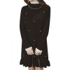 1670 plus size pearls round neck knitting sweater dress