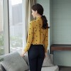 928 # chiffon shirt long sleeves 2017 autumn Korean women lace collar collar slimshirt