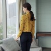 928  lace collar chiffon long sleeve shirt