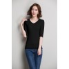 The summer of the new Korean women's sweater Slim thin short section of the semi-sleeved fashion wild t-shirt