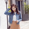 5556 spring Korean style long-sleeved slim short denim jacket