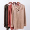 Autumn and winter Korean fashion thick needle ulzzang loose knit sweater 2070#