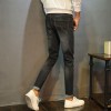 Men's new denim Korean version of the straight Slim jeans male young boys leisure stretch feet trousers # 137