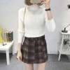 8079 slim high collar base sweater