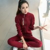 7121 Korea fashion sports zipper jacket with pants 