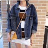 1605 batwing long sleeve short  retro denim jacket