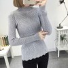 8078# autumn and winter new semi-high collar sweater