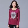 1181 Large size women's long sleeve round neck shirt