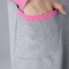 2017 autumn and winter large size loose dress women mid-length sweater sweater skirt a dress skirt 8068